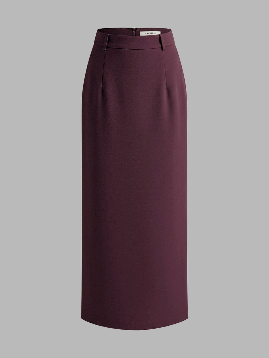 Elegant Slit Back Maxi Skirt Without Belt
