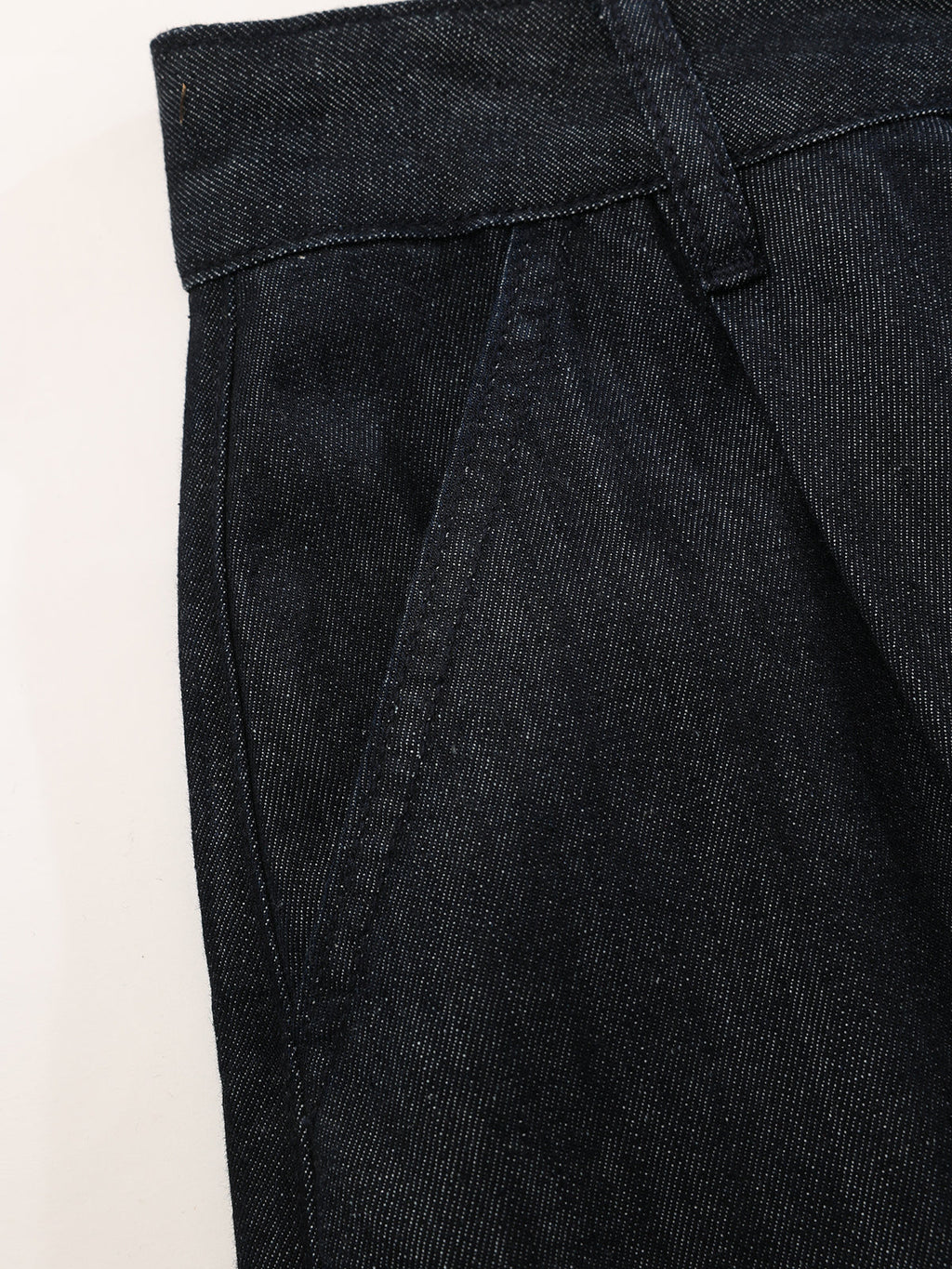 High-Waist Denim Extra Long Wide-Leg Pants