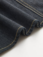 Contrast Stitch Denim Cami Top