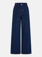 Denim Wide-Leg Jeans
