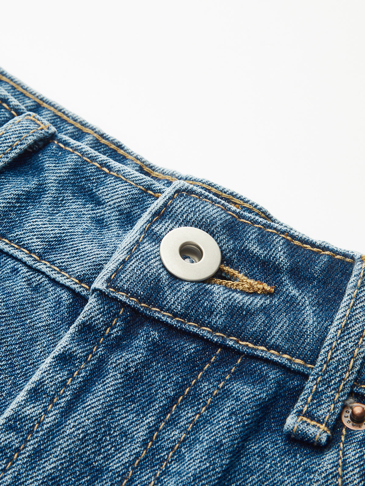 High-Waist Wide-Leg Denim Pants