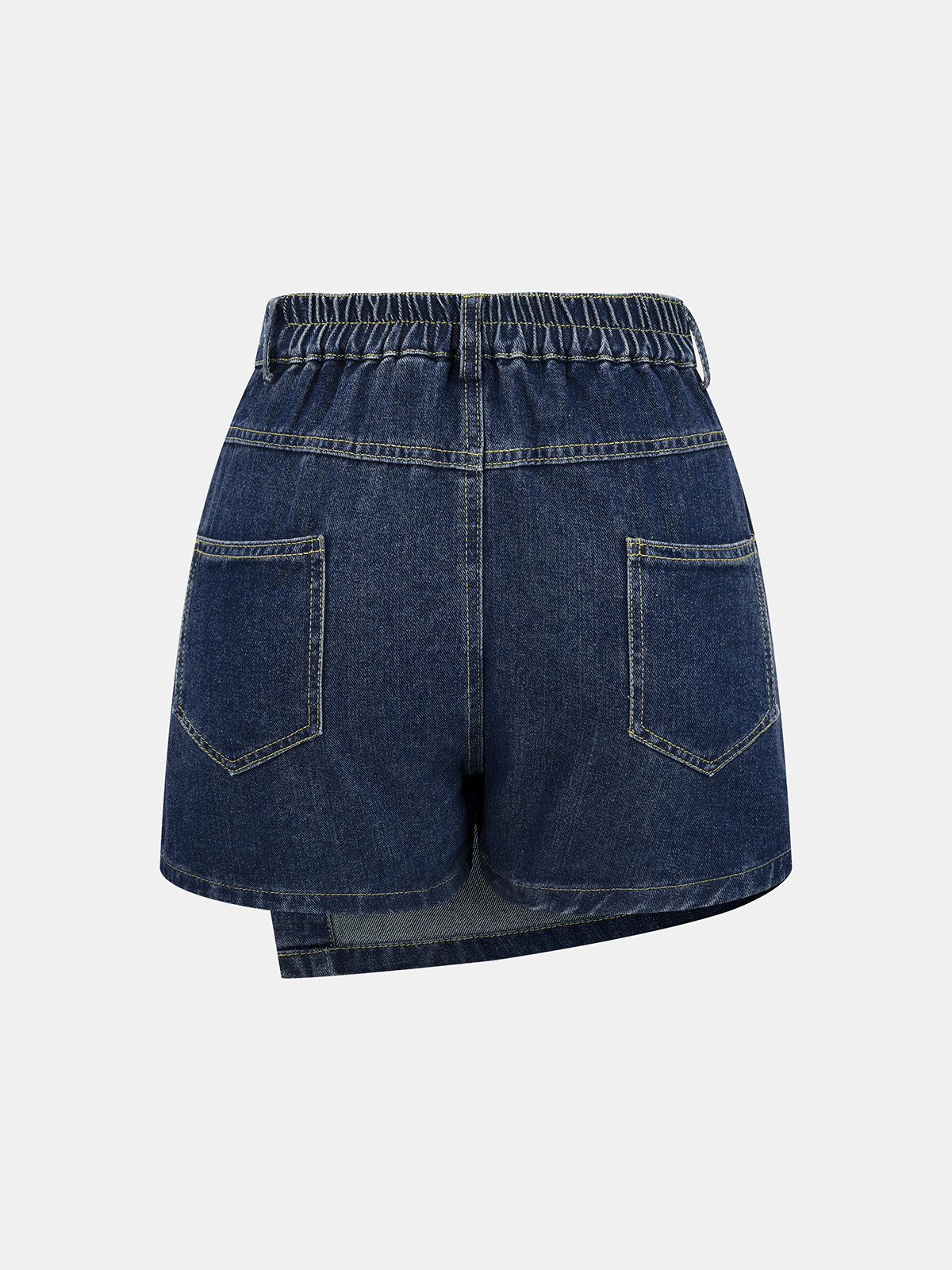 Denim Shirt & Asymmetric Skort Set