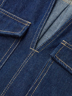 Denim Pocket Detail Shorts Set