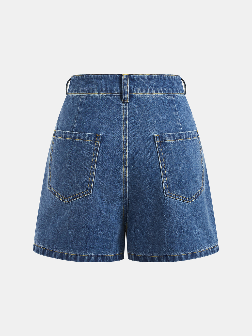 Tie-Back Denim Sleeveless Top & Shorts Set