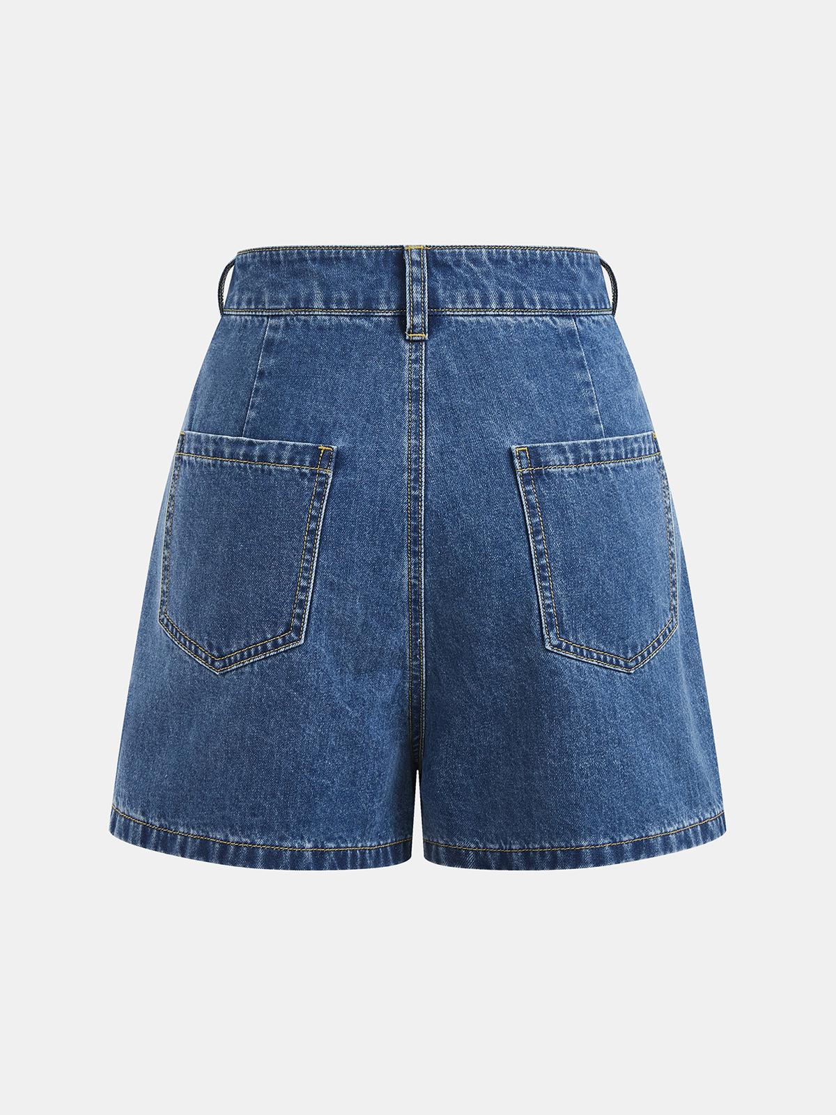 Tie-Back Denim Sleeveless Top & Shorts Set
