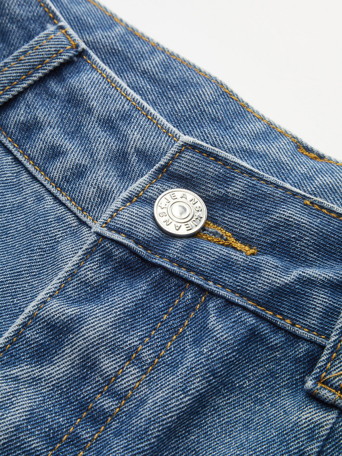 Multi Pocket Wide Leg Denim Pants