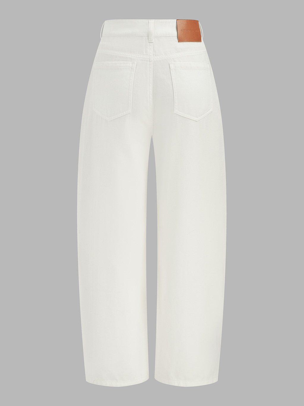 Drawstring Barrel Wide Leg Jeans