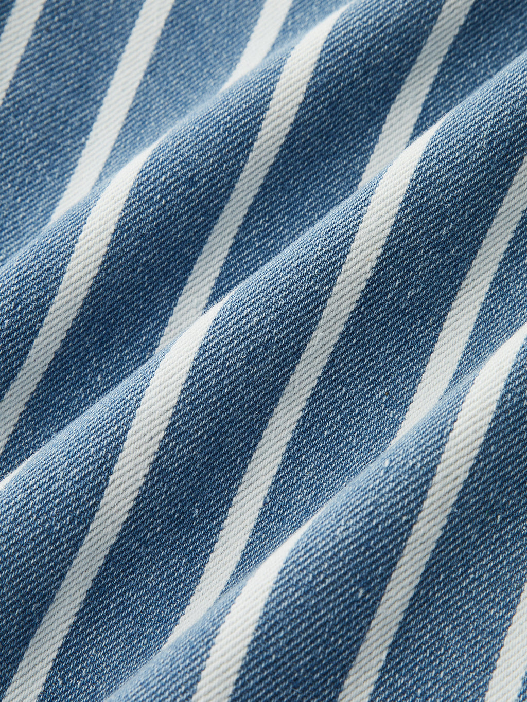 Striped Straight-Leg Denim Pants