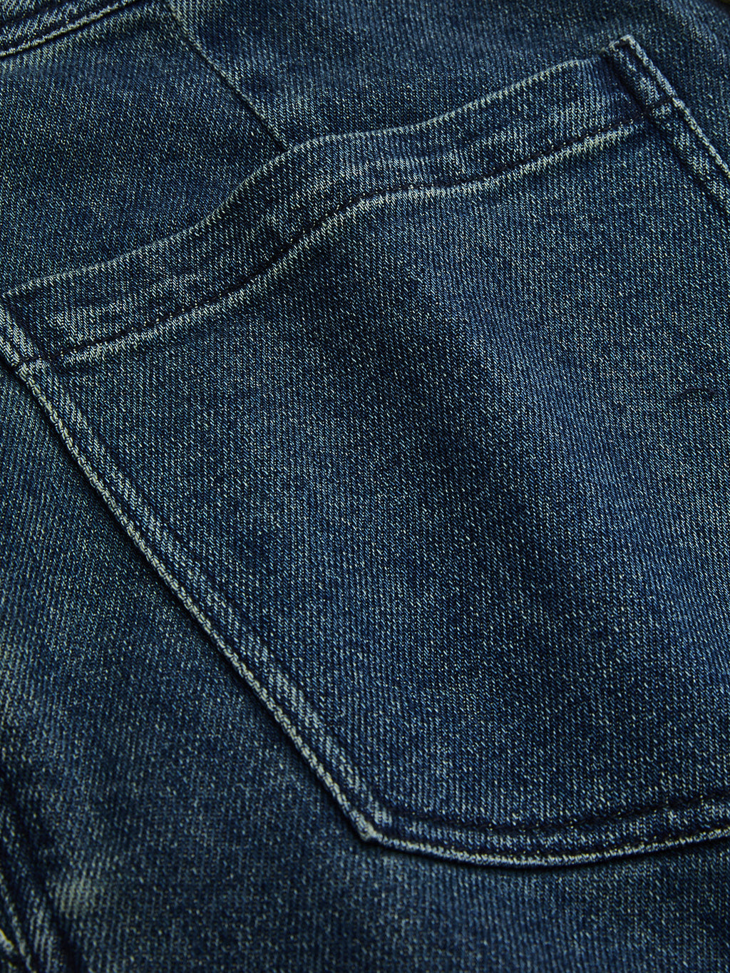 High-Waist Wide-Leg Denim Pants