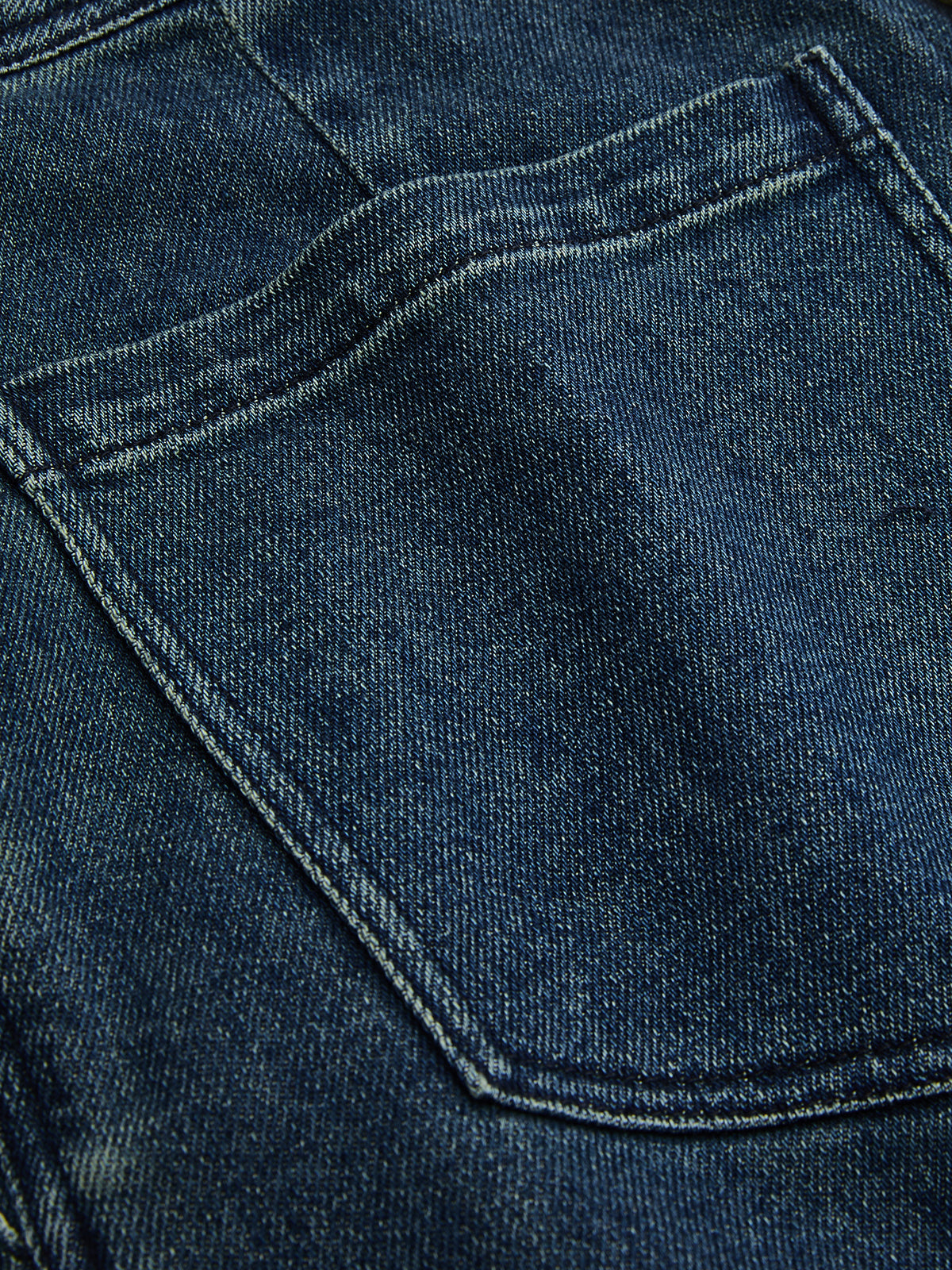 High-Waist Wide-Leg Denim Pants