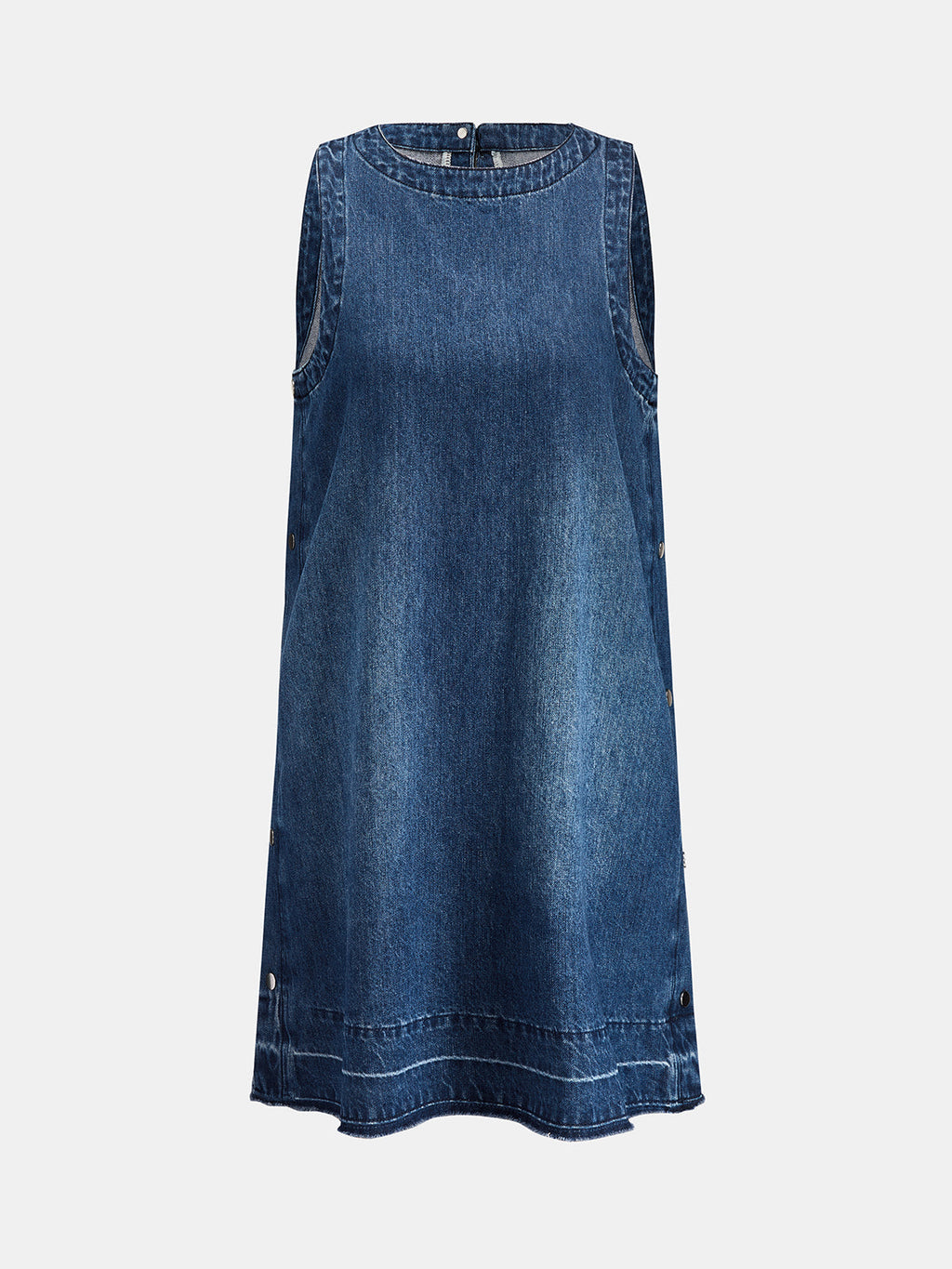 Sleeveless Denim Shift Dress