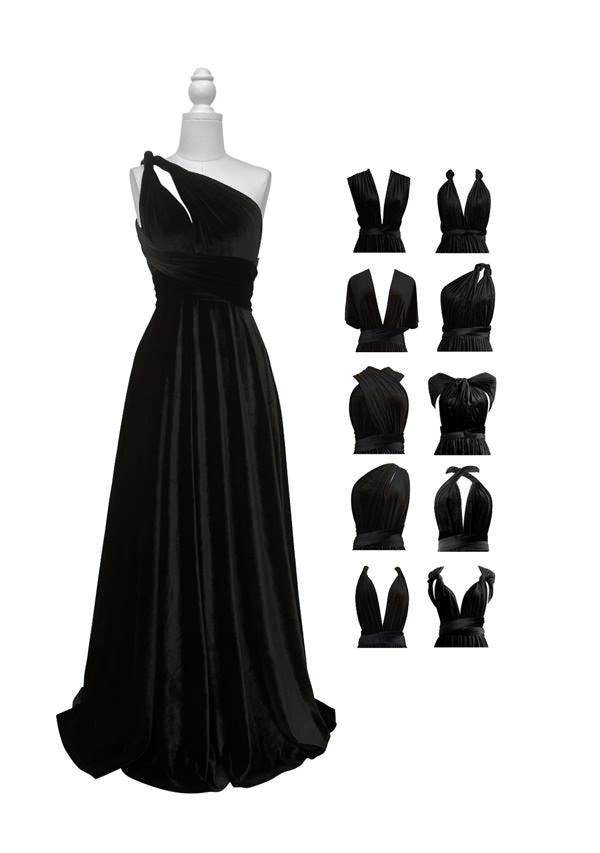 Velvet Multiway Convertible Infinity Dress