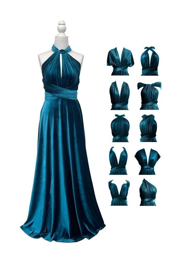 Velvet Multiway Convertible Infinity Dress