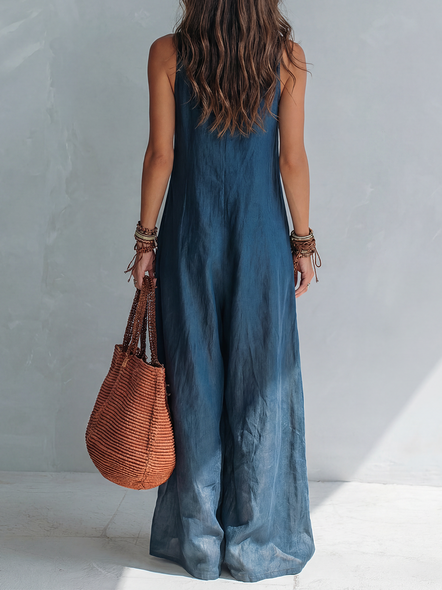 Bohemian Wide Leg Jumpsuit