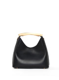 Small Boomerang Leather Black - Gold