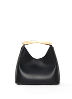 Small Boomerang Leather Black - Gold