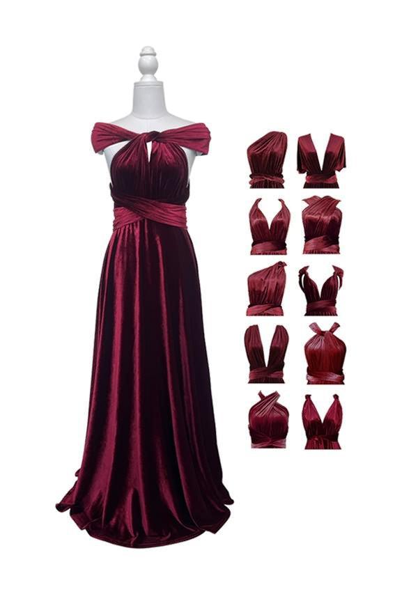 Velvet Multiway Convertible Infinity Dress
