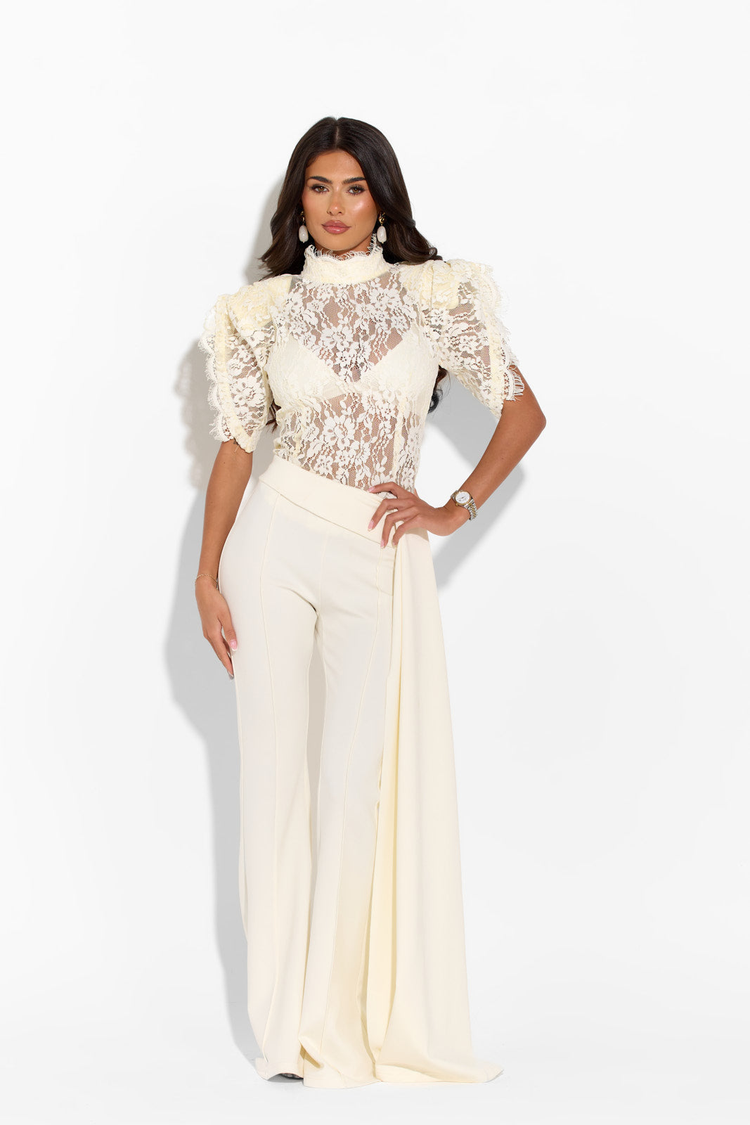 MAYFAIR Ivory Trousers