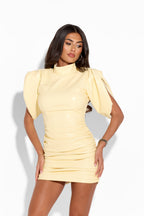 Lemon-colored BELGRAVIA dress from 64b136-1e featuring a stylish, flowy design perfect for summer occasions.