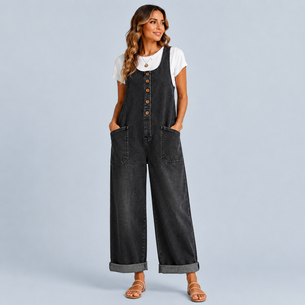 Lora™ | Vintage overaly Jumpsuit