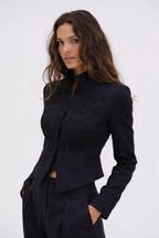 Buttoned Jacket "Elodie" Black