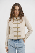 Buttoned Jacket "Napoleone" Beige