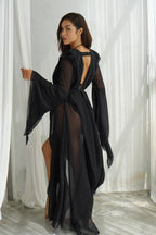 VIENTO KIMONO DRESS | BLACK