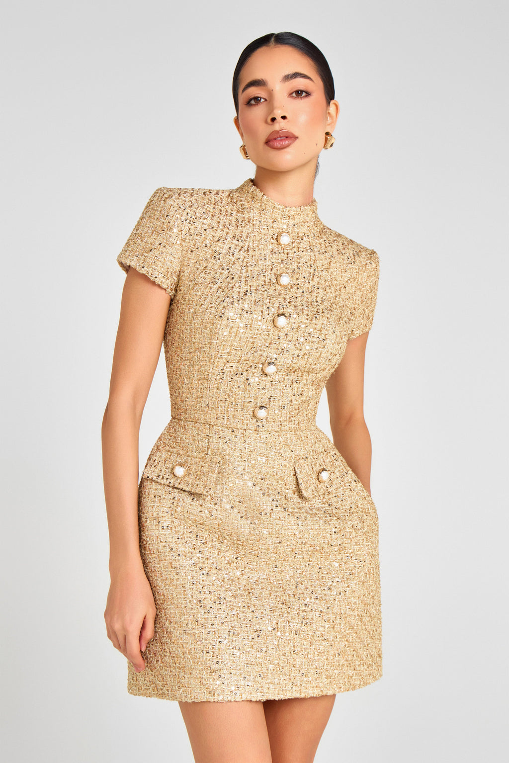 Elysia Gold Dress