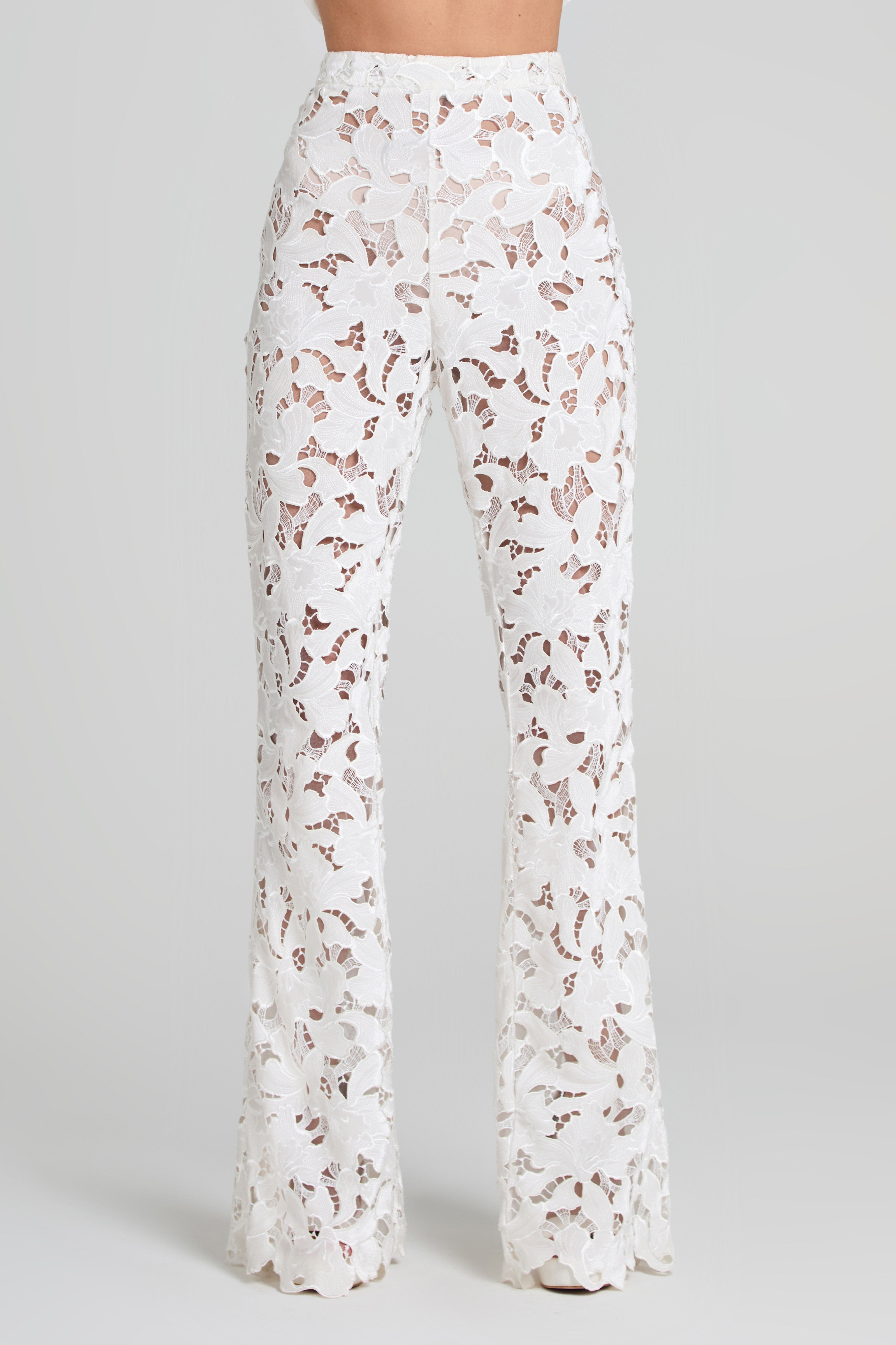 Valia White Trousers