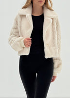 Floriane Luxe Fur Coat | Winter Latte
