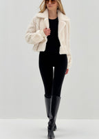 Floriane Luxe Fur Coat | Winter Latte