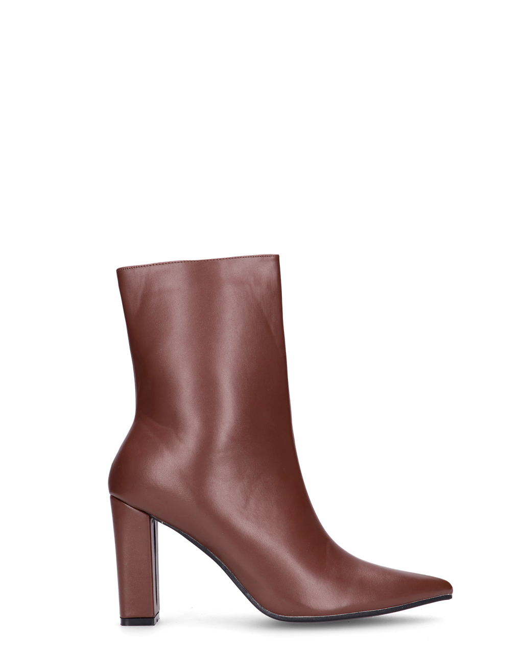 FEDRIKA -  Stivale 2 in 1 in ecopelle marrone: da stivale alto a stivaletto con un semplice gesto