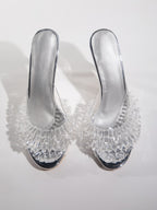 Gexelle Crystal Fringe Slippers