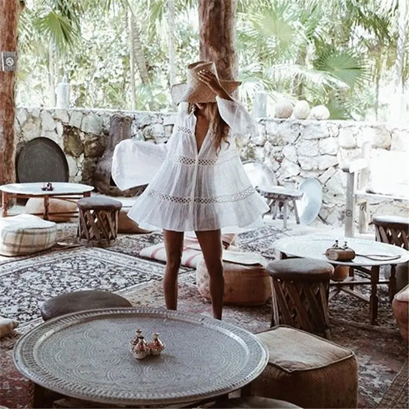 Mandarin Breeze Kaftan Cover-Up