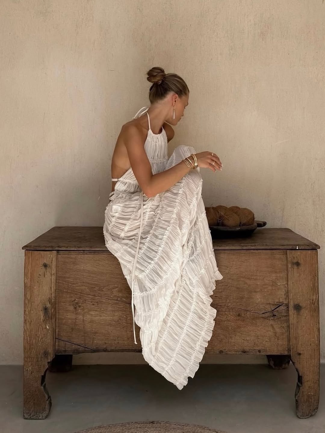 Araceli | Boho Ruffle Two-Piece Set