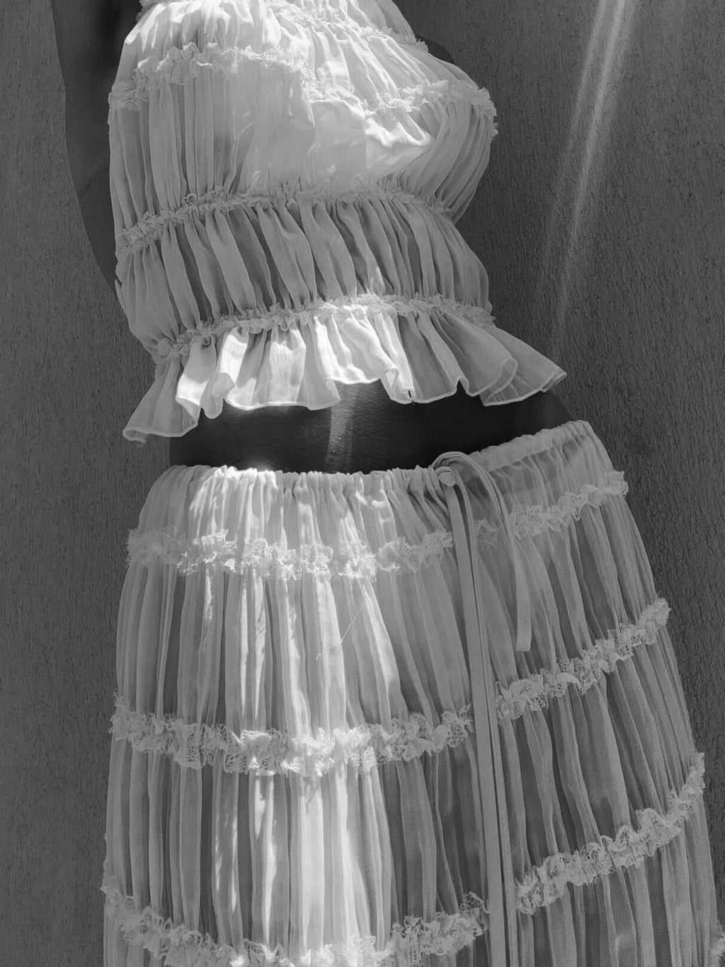 Araceli | Boho Ruffle Two-Piece Set
