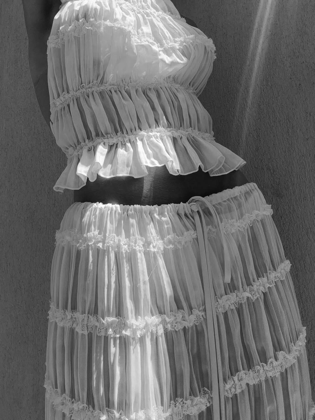 Araceli | Boho Ruffle Two-Piece Set