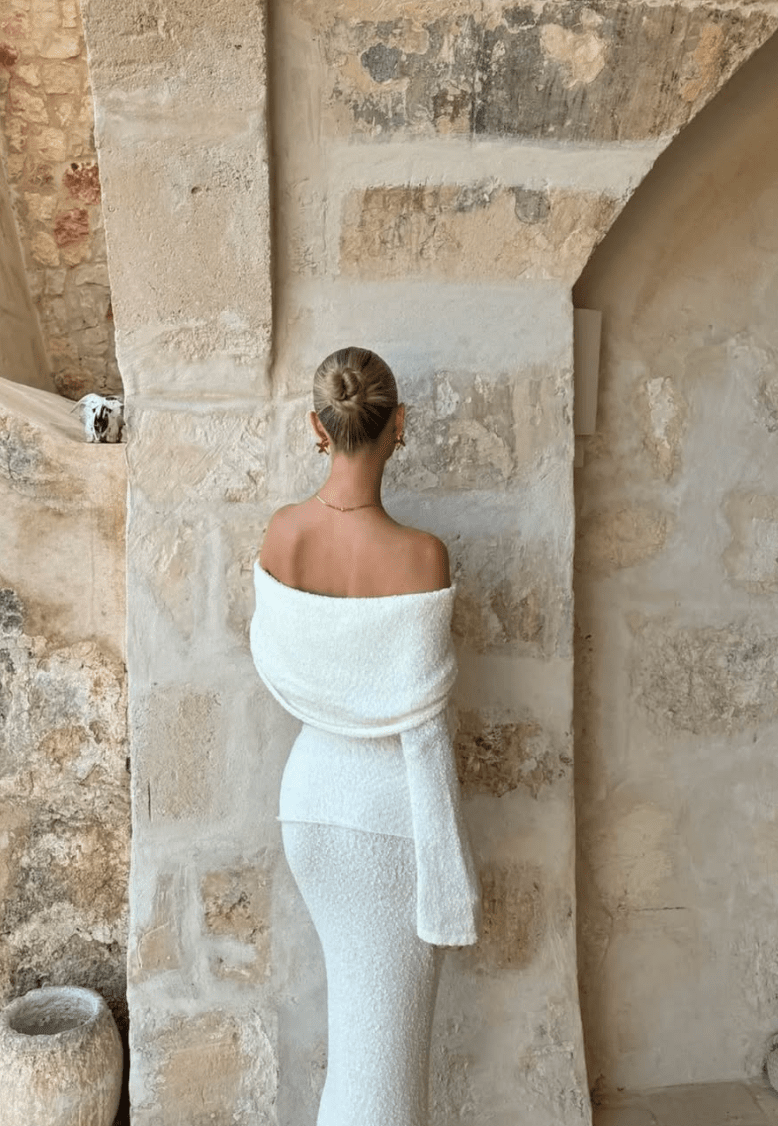 Azaria | Off-Shoulder Maxi Skirt Set