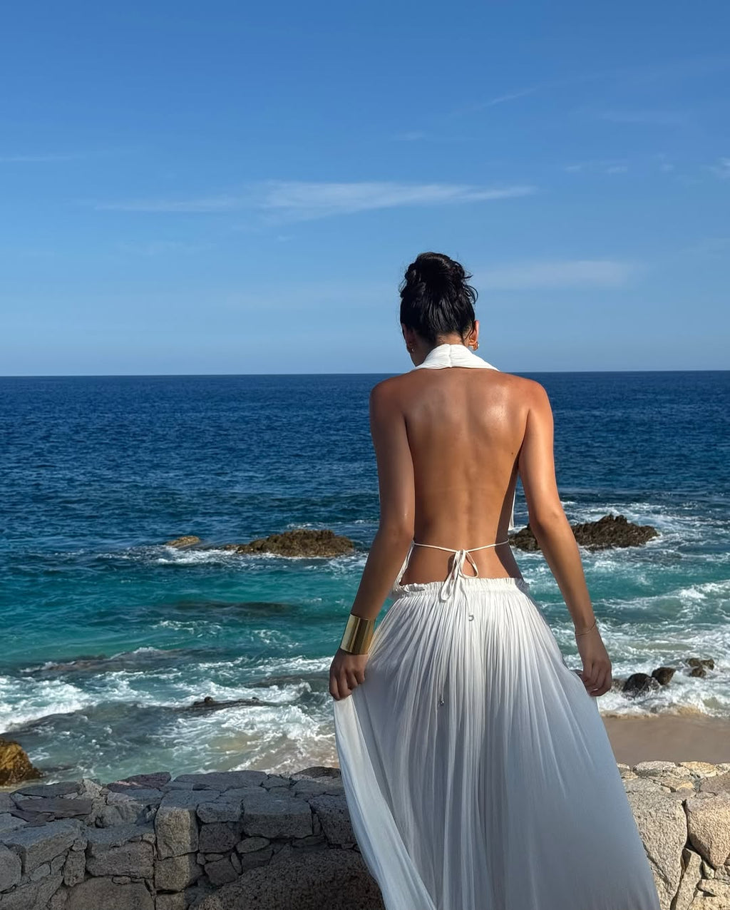 Celeste | Silk Skirt Top Set