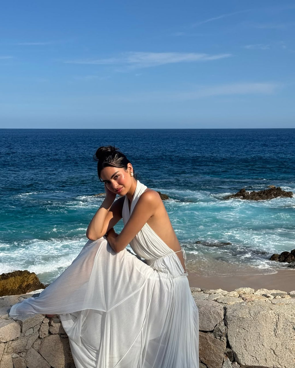 Celeste | Silk Skirt Top Set