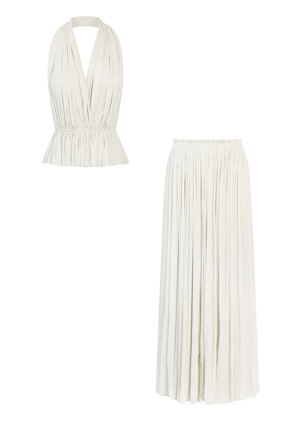 Celeste | Silk Skirt Top Set