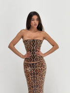 Roxanne | Sequin Corset Maxi Skirt Set