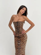 Roxanne | Sequin Corset Maxi Skirt Set