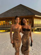 Roxanne | Sequin Corset Maxi Skirt Set