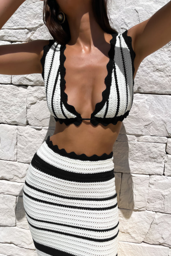 Paloma | Crochet Maxi Skirt Set