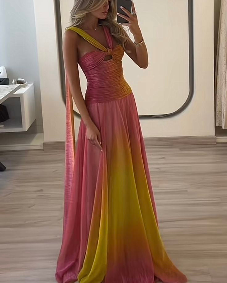 Zahra | Pleated Halter Summer Dress