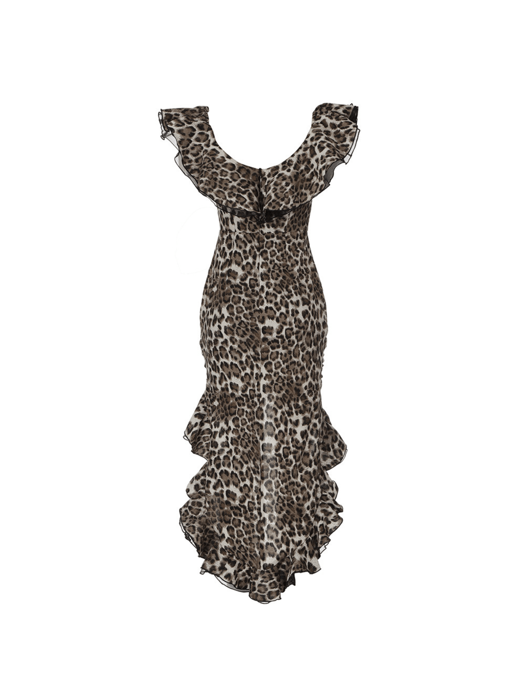 Chic Off-Shoulder Leopard Print Dress