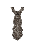 Chic Off-Shoulder Leopard Print Dress