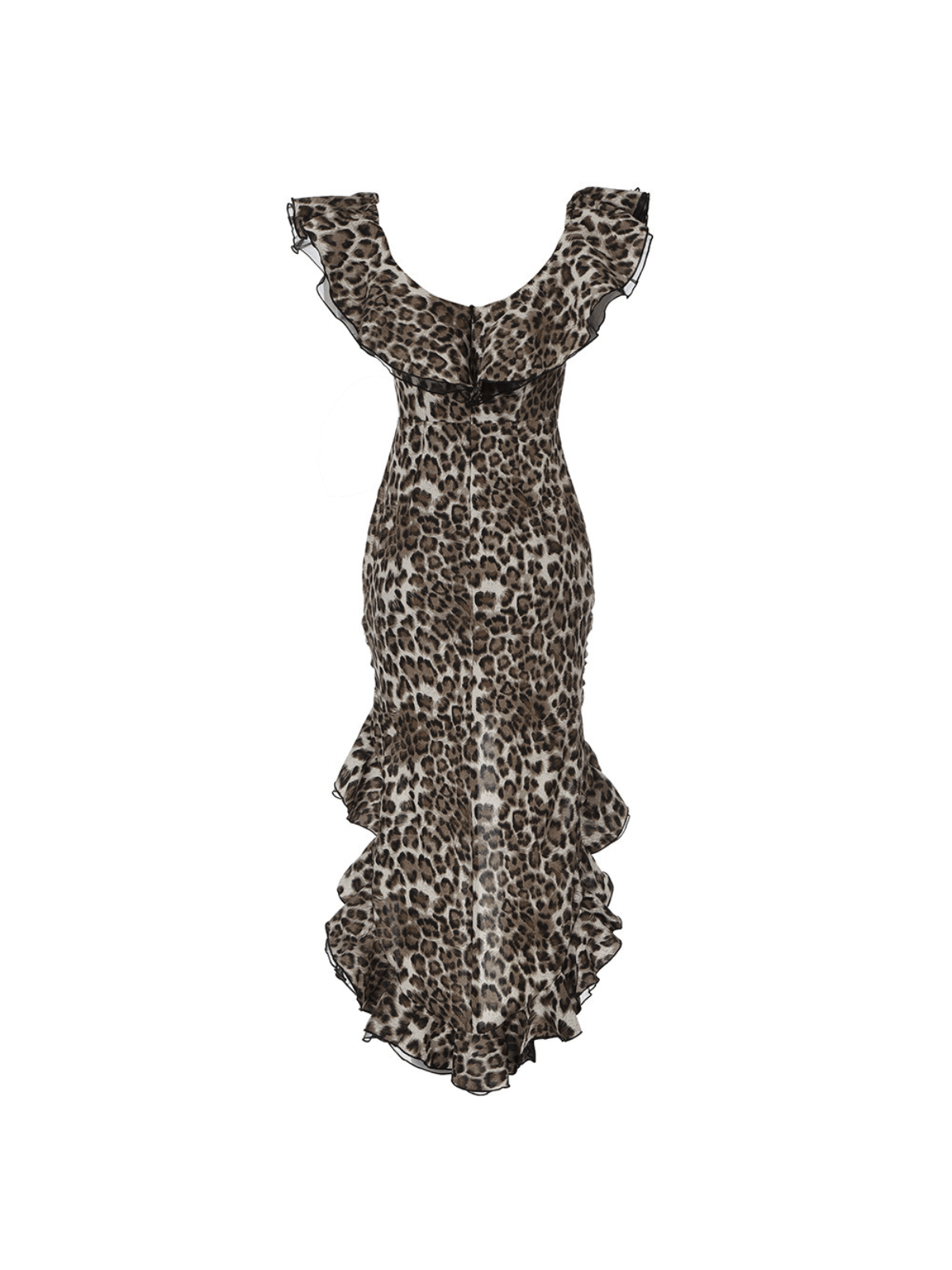 Chic Off-Shoulder Leopard Print Dress