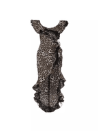 Chic Off-Shoulder Leopard Print Dress